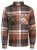 Jack & Jones Darren Flannel Overshirt braun - Herrenhemden - Herrenhemden in großen Größen