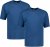 Adamo Marlon Comfort fit 2-pack T-shirt Denim Blue - Herren-T-Shirts in großen Größen - Herren-T-Shirts in großen Größen