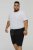D555 STEFAN1 Elasticated Waist Loop Back Shorts Black - Jogginghosen für Herren in großen Größen - Jogginghosen für Herren in großen Größen