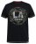 D555 BENNY LA Camo Printed Crew Neck T-Shirt Black - Herren-T-shirts - Herren-T-Shirts in großen Größen
