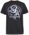 D555 CORTEX California Snake Printed Crew Neck T-Shirt Washed Black - Herren-T-shirts - Herren-T-Shirts in großen Größen