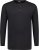Adamo Sven Regular fit Serafino Long sleeve T-shirt Black - Herren-T-shirts - Herren-T-Shirts in großen Größen