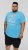 D555 AARON Surfers Paradise Printed Crew Neck T-Shirt Turquoise - Herren-T-shirts - Herren-T-Shirts in großen Größen