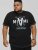 D555 BINGHAM State Of Miami Printed Crew Neck T-Shirt Black - Herren-T-shirts - Herren-T-Shirts in großen Größen