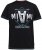D555 BINGHAM State Of Miami Printed Crew Neck T-Shirt Black - Herren-T-shirts - Herren-T-Shirts in großen Größen
