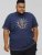 D555 COLIN Born To Rock Printed Crew Neck T-Shirt French Navy - Herren-T-shirts - Herren-T-Shirts in großen Größen