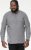 D555 RADCLIFFE Cross Hatch Soft Touch Slub Long Sleeve Shirt With Chest Patch Pocket Charcoal - Herrenhemden - Herrenhemden in großen Größen