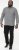 D555 RADCLIFFE Cross Hatch Soft Touch Slub Long Sleeve Shirt With Chest Patch Pocket Charcoal - Herrenhemden - Herrenhemden in großen Größen