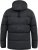 D555 DOMENIC Quilted Puffer Jacket With Half Micro Fleece Lining And Hood Black - Herren Jacken in großen Größen - Herren Jacken in großen Größen