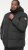 D555 DOMENIC Quilted Puffer Jacket With Half Micro Fleece Lining And Hood Black - Herren Jacken in großen Größen - Herren Jacken in großen Größen