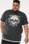 D555 DARREN Skull Printed T-Shirt With Double Layer On Hem & Cuff Black Reno - Herren-T-Shirts in großen Größen - Herren-T-Shirts in großen Größen