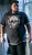 D555 DARREN Skull Printed T-Shirt With Double Layer On Hem & Cuff Black Reno - Herren-T-Shirts in großen Größen - Herren-T-Shirts in großen Größen
