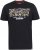 D555 EDWALTON NYCTY Camo Printed Crew Neck T-Shirt Washed Black - Herren-T-shirts - Herren-T-Shirts in großen Größen