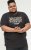 D555 EDWALTON NYCTY Camo Printed Crew Neck T-Shirt Washed Black - Herren-T-shirts - Herren-T-Shirts in großen Größen