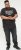 D555 EDWALTON NYCTY Camo Printed Crew Neck T-Shirt Washed Black - Herren-T-shirts - Herren-T-Shirts in großen Größen