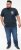 D555 GRAHAM YOSEMITE Chest And Back Printed Crew Neck T-Shirt Navy - Herren-T-shirts - Herren-T-Shirts in großen Größen