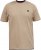 D555 SANDFORD Double Layer On Neck Ribs And Hem Waffle Textured T-Shirt Beige - Herren-T-shirts - Herren-T-Shirts in großen Größen