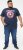 D555 ROGERS Official Captain America Printed T-Shirt Dark Navy - Herren-T-shirts - Herren-T-Shirts in großen Größen