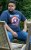D555 ROGERS Official Captain America Printed T-Shirt Dark Navy - Herren-T-shirts - Herren-T-Shirts in großen Größen