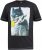 D555 MARTIN Official Batman Printed T-Shirt Washed Black - Herren-T-shirts - Herren-T-Shirts in großen Größen
