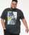 D555 MARTIN Official Batman Printed T-Shirt Washed Black - Herren-T-shirts - Herren-T-Shirts in großen Größen