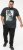 D555 MARTIN Official Batman Printed T-Shirt Washed Black - Herren-T-shirts - Herren-T-Shirts in großen Größen