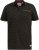 D555 RAUL AOP Jersey Polo With Jacquard Collar, Ribs And Chest Pocket Black - Polo-shirts für herren - Polo-Shirts für Herren in großen Größen