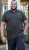 D555 RAUL AOP Jersey Polo With Jacquard Collar, Ribs And Chest Pocket Black - Polo-shirts für herren - Polo-Shirts für Herren in großen Größen