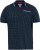 D555 OAKLEY AOP Jersey Polo With Jacquard Collar, Ribs And Chest Pocket Navy - Polo-shirts für herren - Polo-Shirts für Herren in großen Größen