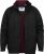 D555 Rudy Showerproof Fleece Lined Jacket With Packaway Hood - Black - Herren jacken - Herren Jacken in großen Größen