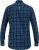 D555 SONNY Navy Check Long Sleeve Shirt With Chest Patch Pocket & Button Down Collar Navy Check - Herrenhemden - Herrenhemden in großen Größen
