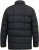 D555 CRISTIANO Puffer Jacket With Binding On Cuffs And Embroidery Badge On Sleeve Black - Herren Jacken in großen Größen - Herren Jacken in großen Größen