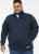 D555 SWANN Quarter Neck Sweatshirt With Quilted Top Panel Navy - Herren-sweater und -hoodies - Herren-Sweater und -Hoodies in großen Größen