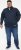 D555 SWANN Quarter Neck Sweatshirt With Quilted Top Panel Navy - Herren-sweater und -hoodies - Herren-Sweater und -Hoodies in großen Größen