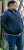 D555 ABERDARE Knitted Zip Through Sweater With Bonded Check Lining Navy Marl - Herren-sweater und -hoodies - Herren-Sweater und -Hoodies in großen Größen