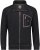 Adamo Manuel Sweatshirt with Zipper Black - Herren-sweater und -hoodies - Herren-Sweater und -Hoodies in großen Größen