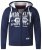 D555 Thurston Full Zip Hoodie Navy - Herren-sweater und -hoodies - Herren-Sweater und -Hoodies in großen Größen