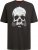 D555 Hucknall Skull Monochrome Printed Crew Neck T-shirt Washed Black - Herren-T-Shirts in großen Größen - Herren-T-Shirts in großen Größen