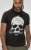 D555 Hucknall Skull Monochrome Printed Crew Neck T-shirt Washed Black - Herren-T-Shirts in großen Größen - Herren-T-Shirts in großen Größen