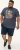 D555 Stockport Multi Coloured Guitar Printed T-Shirt Denim - Herren-T-shirts - Herren-T-Shirts in großen Größen