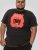 D555 Uxbridge Official ACDC Band Printed Crew Neck T-Shirt Washed Black - Herren-T-shirts - Herren-T-Shirts in großen Größen