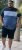 D555 Leeds Cut And Sew Polo With Jacquard Collar And Cuffs Navy - Polo-shirts für herren - Polo-Shirts für Herren in großen Größen