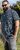D555 Worthing Surf AOP Short Sleeve Button Down Collar Shirt Navy - Herrenhemden - Herrenhemden in großen Größen