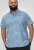 D555 Torquay AOP Short Sleeve Button Down Collar Shirt Blue Wave - Herrenhemden - Herrenhemden in großen Größen