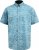D555 Torquay AOP Short Sleeve Button Down Collar Shirt Blue Wave - Herrenhemden - Herrenhemden in großen Größen