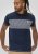 D555 Swansea Cut And Sew Crew Neck T-Shirt Navy - Herren-T-shirts - Herren-T-Shirts in großen Größen