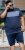 D555 Swansea Cut And Sew Crew Neck T-Shirt Navy - Herren-T-shirts - Herren-T-Shirts in großen Größen