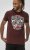 D555 Loughborough Official Gas Monkey Crew Neck T-Shirt Burgundy Black Twist - Herren-T-shirts - Herren-T-Shirts in großen Größen