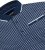 D555 Coventry AOP Polo Shirt Jacquard Collar & Ribbed Cuffs Navy - Polo-shirts für herren - Polo-Shirts für Herren in großen Größen
