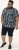 D555 Halifax AOP Hawaiian Print Short Sleeve Polo Blue - Herren-T-shirts - Herren-T-Shirts in großen Größen